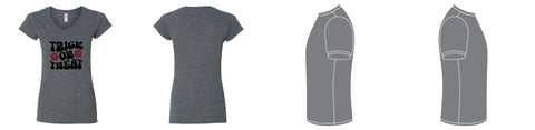 Tee-shirt à manche courte col en V Femme - Coton