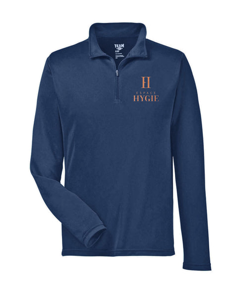 Hygie - 3/4 zip Homme - polyester