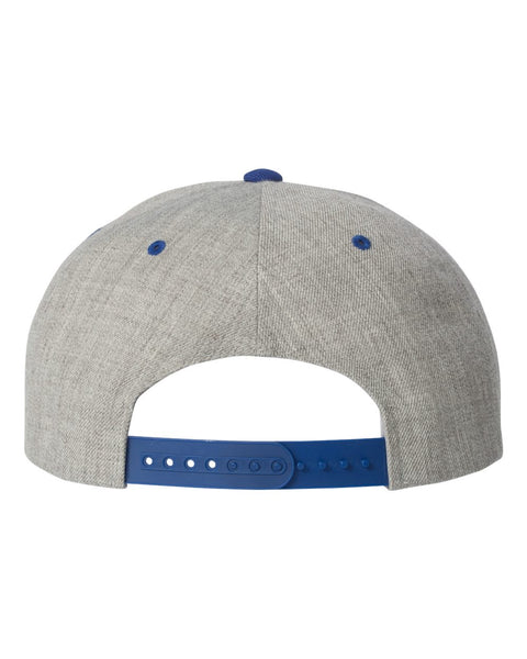 6089M - Adjustable flat peak cap