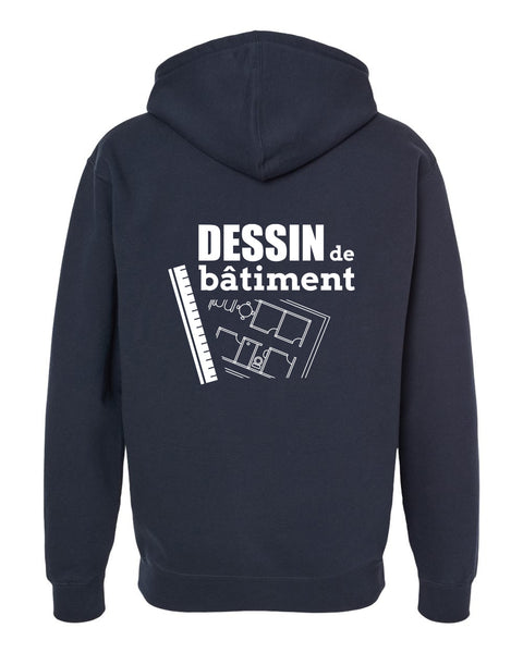 CFPCO - Veste à zip - Dessin de bâtiment