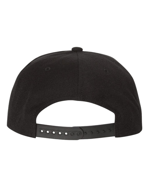 6089M - Adjustable flat peak cap