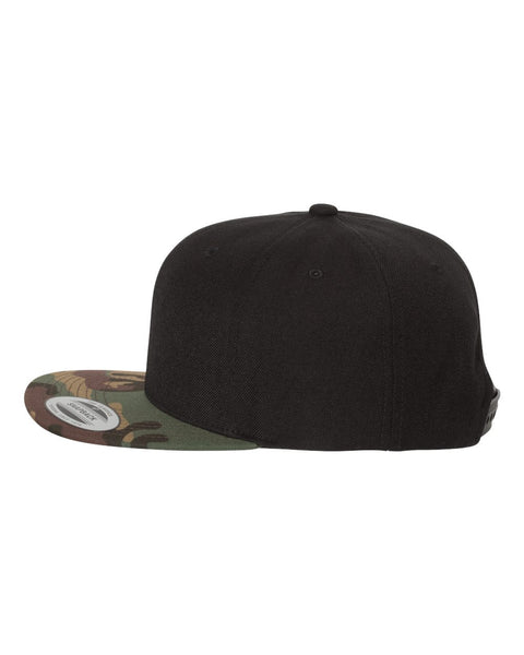 6089M - Adjustable flat peak cap