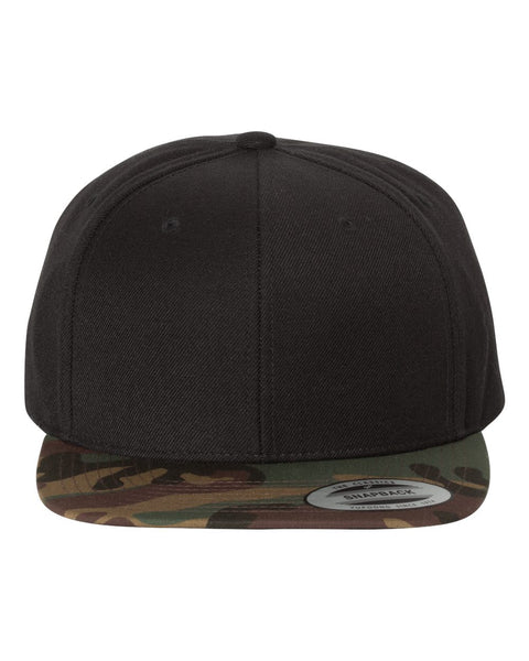6089M - Adjustable flat peak cap