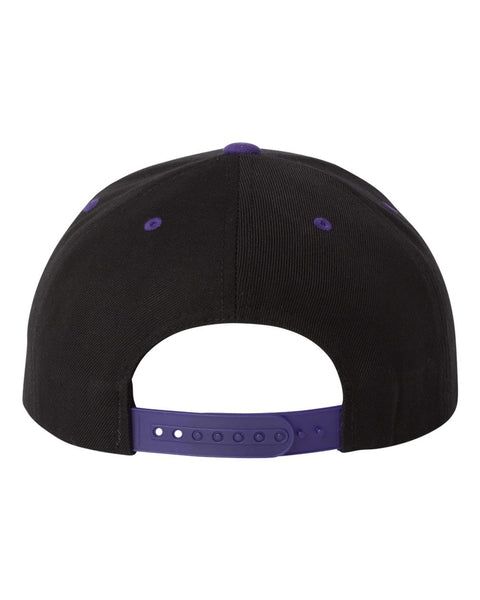 6089M - Adjustable flat peak cap
