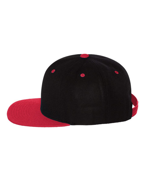 6089M - Adjustable flat peak cap