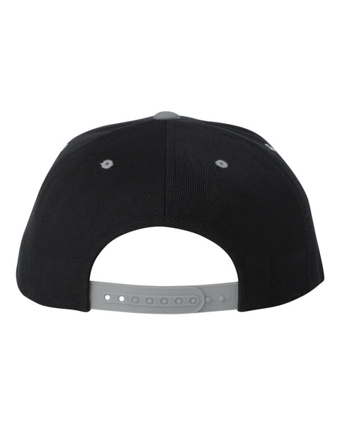 6089M - Adjustable flat peak cap