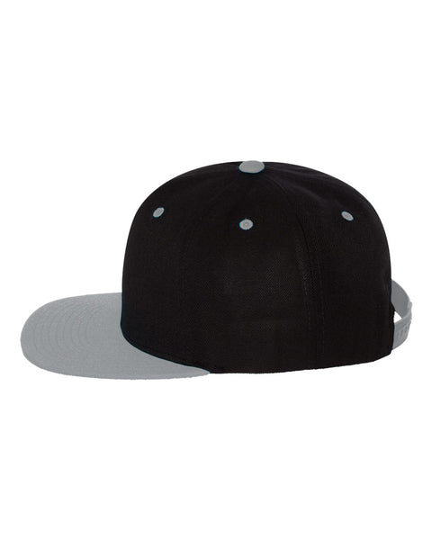 6089M - Adjustable flat peak cap