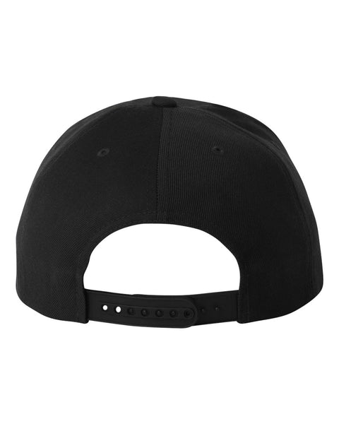 6089M - Adjustable flat peak cap