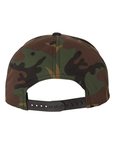 6089M - Adjustable flat peak cap
