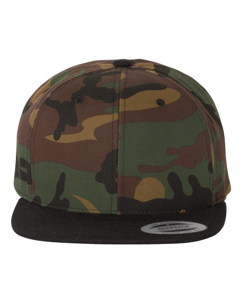 6089M - Adjustable flat peak cap