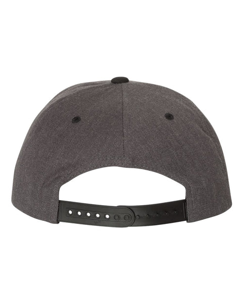 6089M - Adjustable flat peak cap