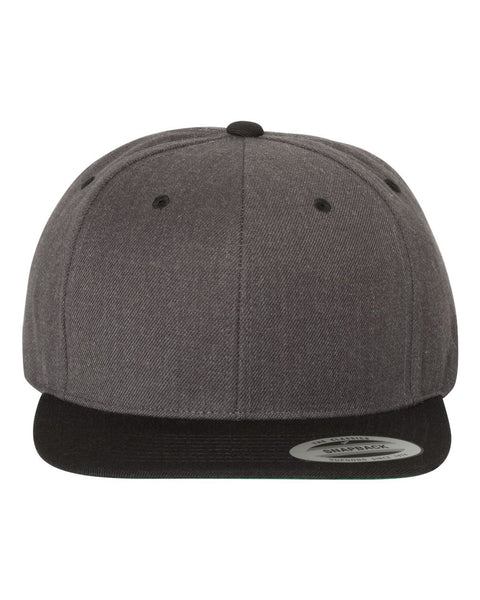 6089M - Adjustable flat peak cap