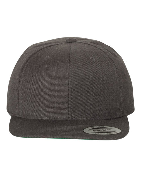 6089M - Adjustable flat peak cap