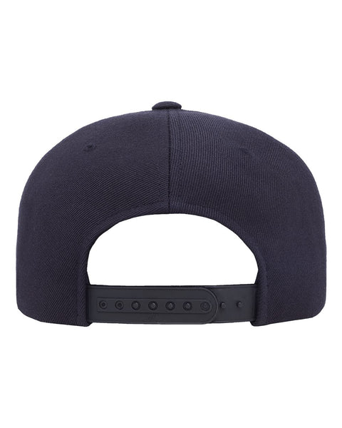 6089M - Adjustable flat peak cap
