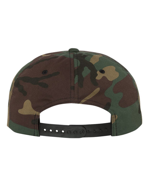 6089M - Adjustable flat peak cap