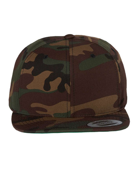 6089M - Adjustable flat peak cap