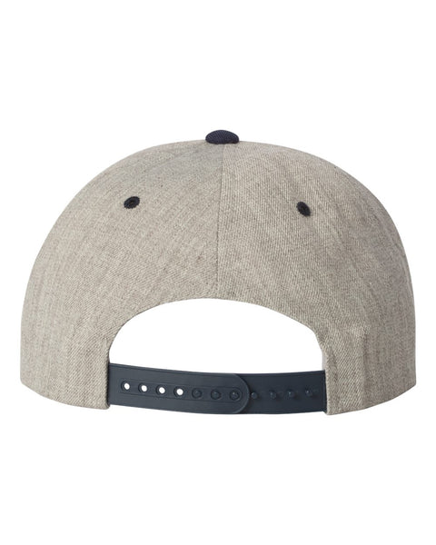 6089M - Adjustable flat peak cap