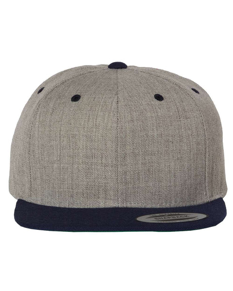 6089M - Adjustable flat peak cap
