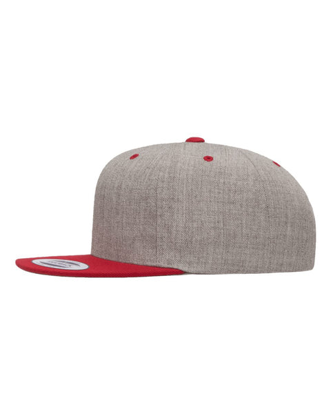 6089M - Adjustable flat peak cap