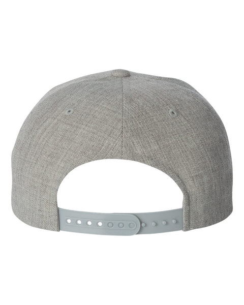 6089M - Adjustable flat peak cap