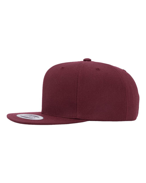6089M - Adjustable flat peak cap