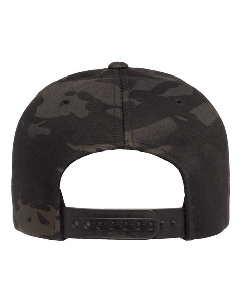 6089M - Adjustable flat peak cap