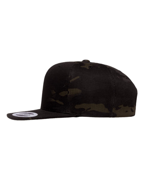 6089M - Adjustable flat peak cap