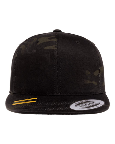 6089M - Adjustable flat peak cap