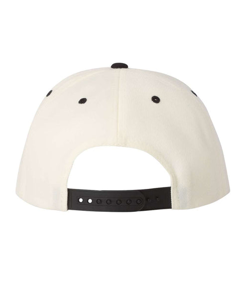6089M - Adjustable flat peak cap