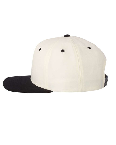 6089M - Adjustable flat peak cap