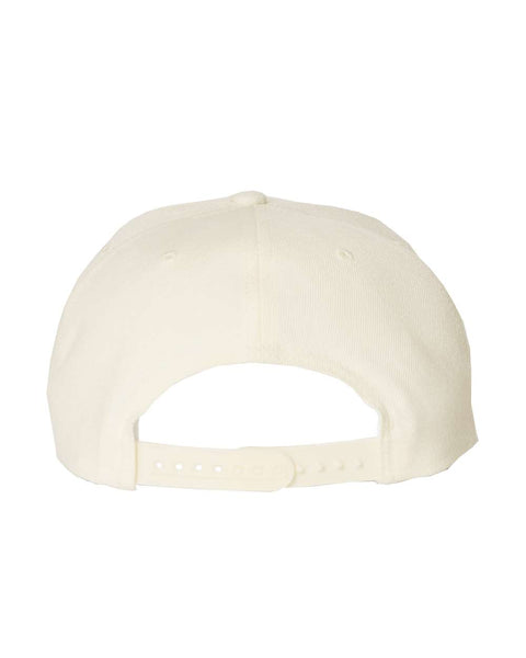 6089M - Adjustable flat peak cap