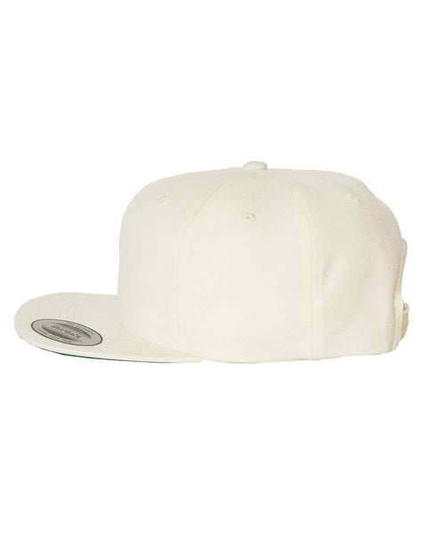 6089M - Adjustable flat peak cap