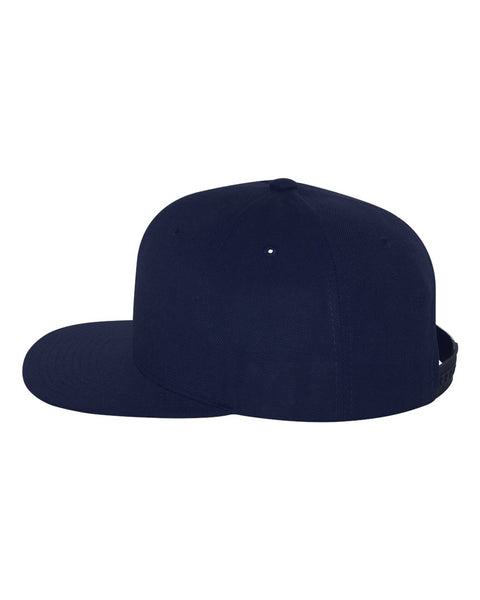 6089M - Adjustable flat peak cap
