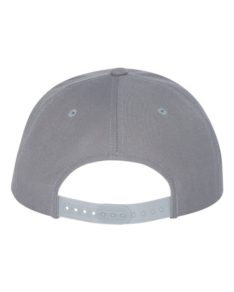 6089M - Adjustable flat peak cap