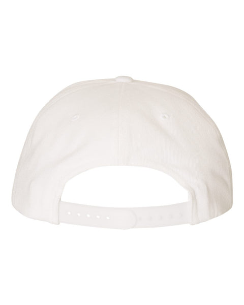 6089M - Adjustable flat peak cap
