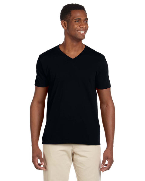 64v00 - Tee-shirt à manche courte col en v - Coton