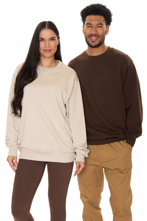 KOI2240 - Coton ouaté à col rond Unisexe- Polyester/Coton