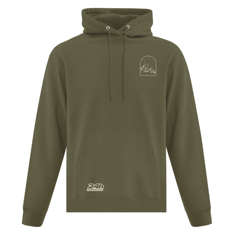 24h Tremblant - Hoodie vert militaire