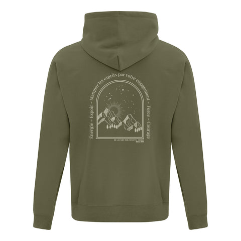 24h Tremblant - Hoodie vert militaire