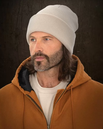 WeRK1207 - TUQUE DE TRICOT À REVERS DOUBLÉ EN MOLLETON