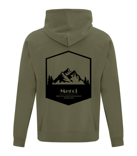 Hoodie Vert Militaire - 24h Tremblant