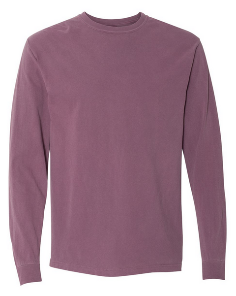 6014 - T-shirt manches longues épais teinté en pièce