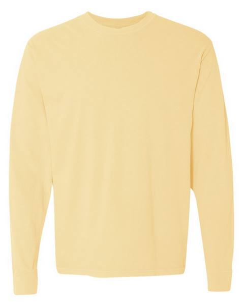 6014 - T-shirt manches longues épais teinté en pièce