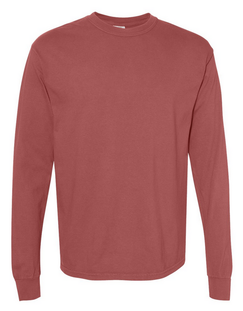 6014 - T-shirt manches longues épais teinté en pièce