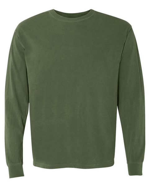 6014 - T-shirt manches longues épais teinté en pièce