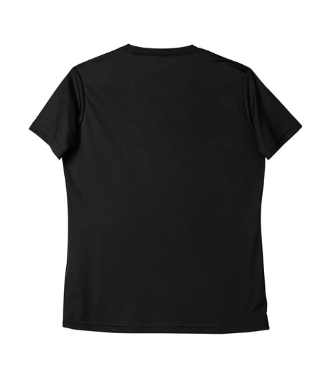 T-shirt dry-fit col en v - Noir