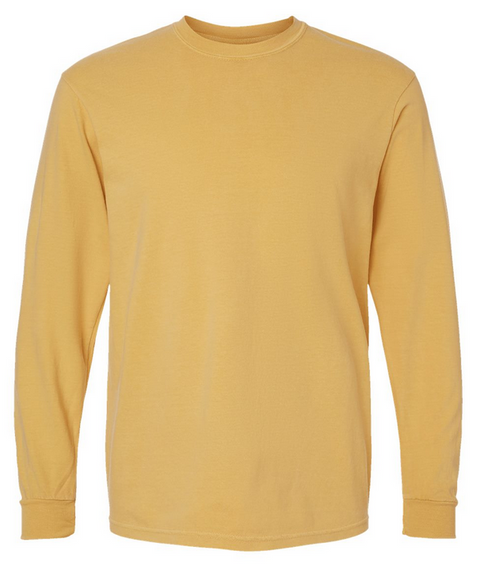 6014 - T-shirt manches longues épais teinté en pièce
