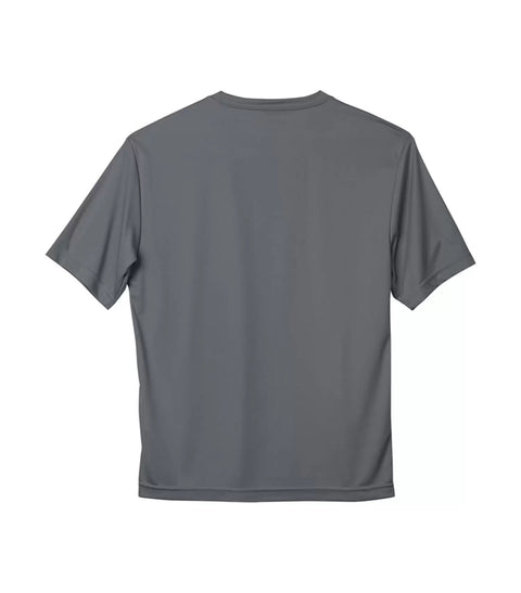 T-shirt dry-fit col en v- Gris